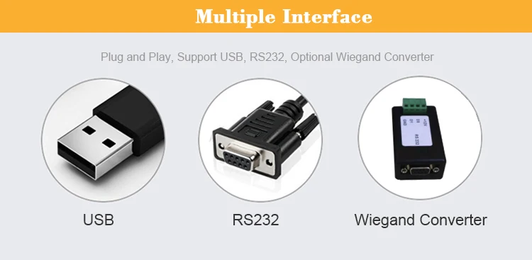 Rakinda RD4500-20 USB RS232 Wiegandの第2固定台紙移動式QRコード バーコードの走査器ROHSの自由な予備品1年の32かまれた修理FCC