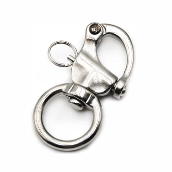 High Quality Factory CHEAP Sale Lifting Boat Rigging Marine Hardware Stainless Steel Round Swivel Snap Shackle