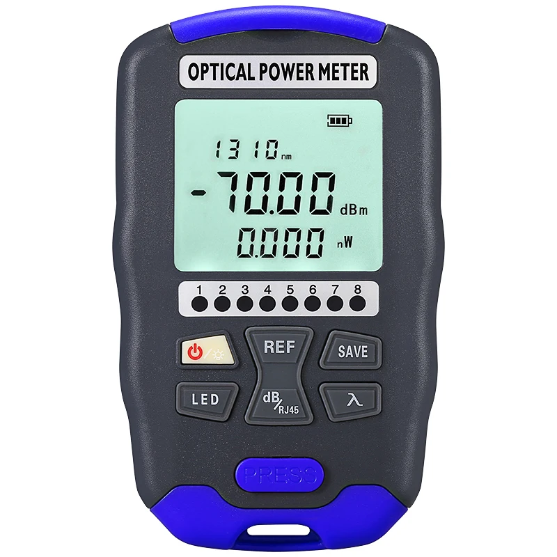 COMPTYCO Optical Multi Meter 4 in 1 OPM+VFL+LED+RJ45 tester Visual Fault Locator Rechargeable Battery Mini Optical Power Meter