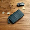 Braided blue-crazy horse cow leather