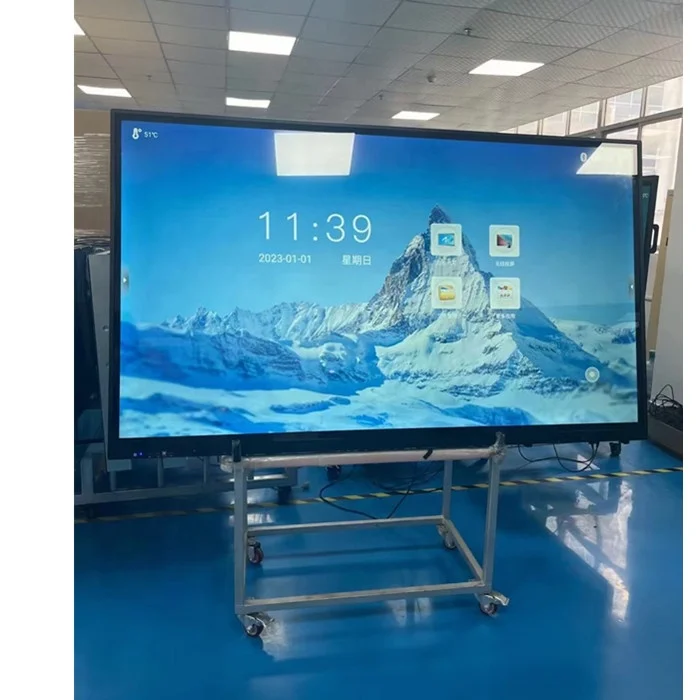 110inch Touch Screen Whiteboard 4K Panel Smart Board Interactive LCD ...