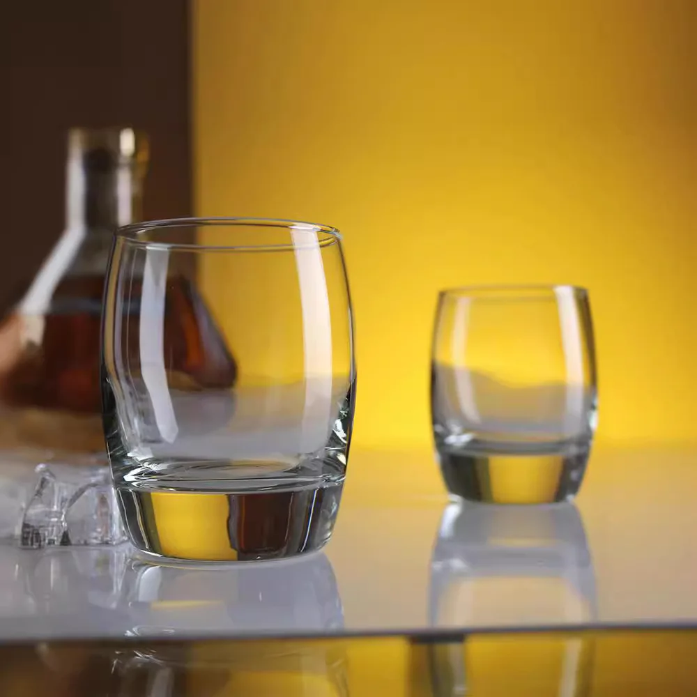 Wholesale Custom Extra Thick Base Libbey Wine Glasses 266ml for Glencairn Tumbler Whiskey Glass Lead Free Transparent Design