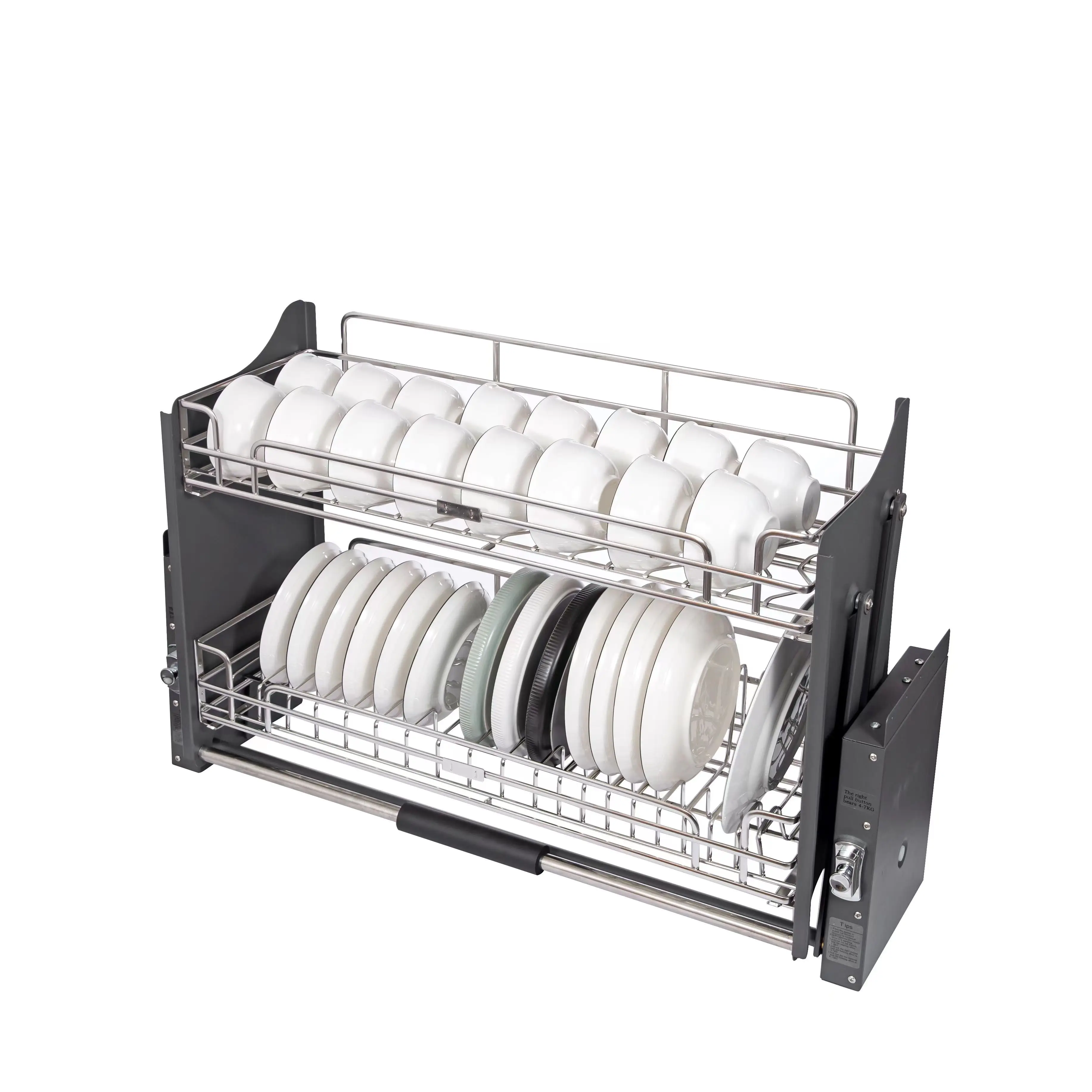 Auto Pull Down Kitchen Cabinet Baskets Kitchen Organizer Spice Rack ...