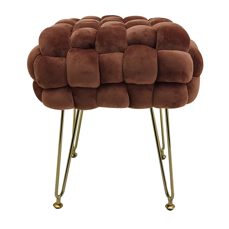 Luxury Lounge Modern Pouf Stool Ottoman New Sale Foot Stool Round Stool