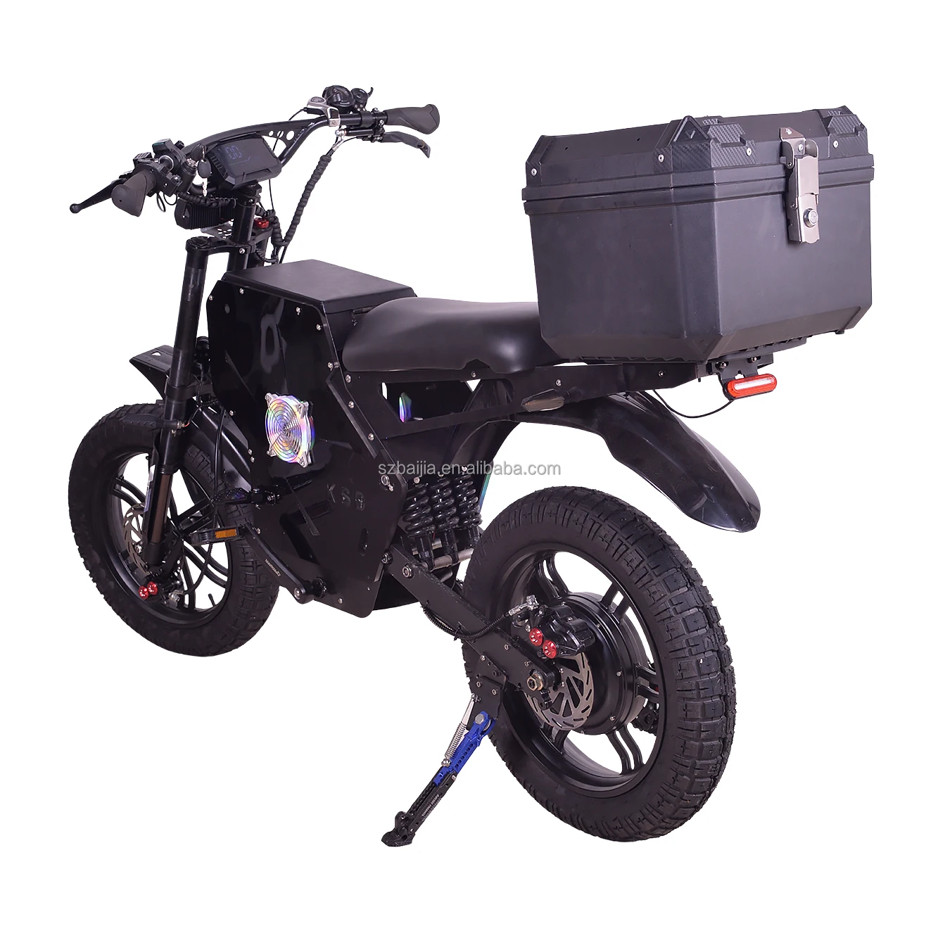 2025 New 72V 100Ah 3000W Electric Fat Bike Bicycle with 450-500km Range 20inch Tire Lithium Battery Power Supply