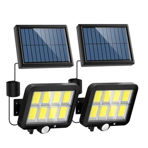 Vertak 2W 160 Led Solar Led Lights Indoor Waterproof IP65 Solar Wall Lamp with 1200mAh Battery
