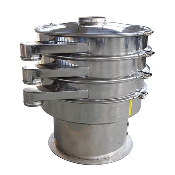 Large Capacity Automatic Vibrating Sifter Screen Herbal Moringa Leaf Spices Powder Sieving Machine for powder coating