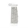Classic Silver Tassel Brooch