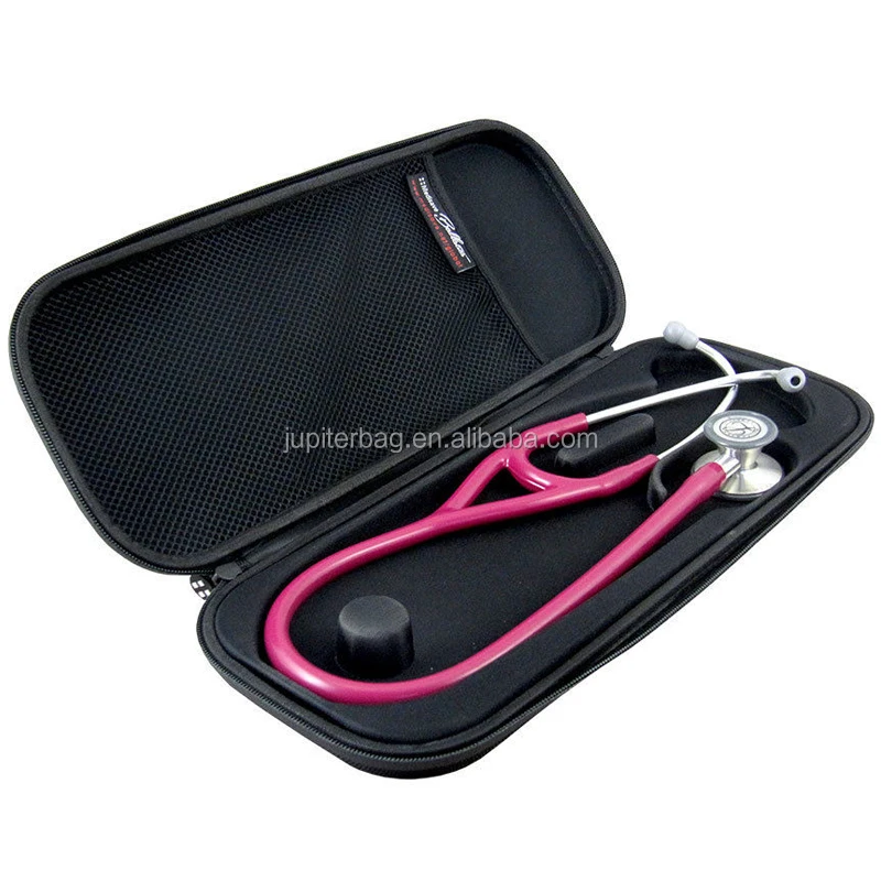 Pink Eva Cardiology Stethoscope Carrying Zipper case Organizer for Doctor