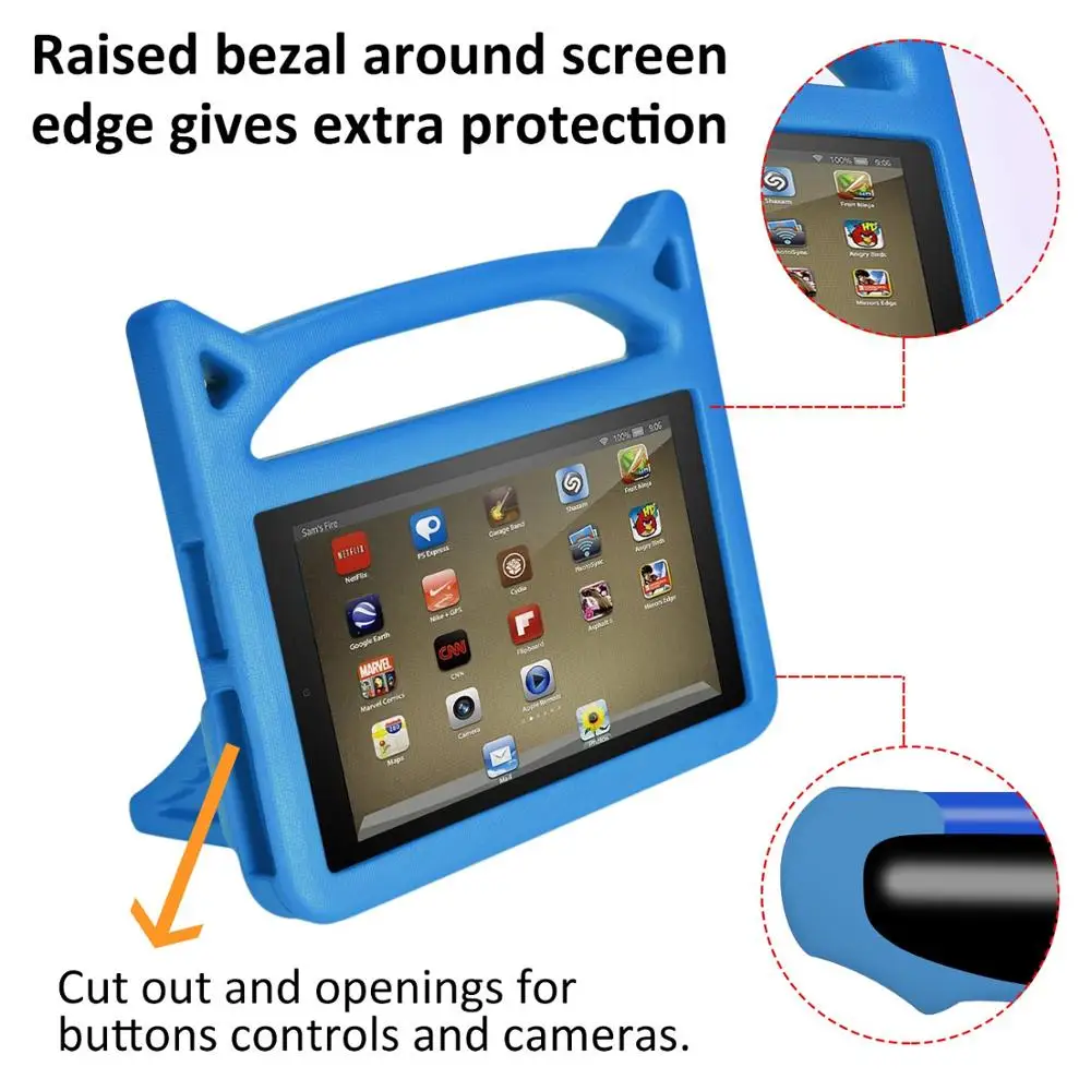 Непроницаемый прочный EVA пены дети атака чехол для Amazon Kindle fire 7 дюймов планшетный ПК корпус