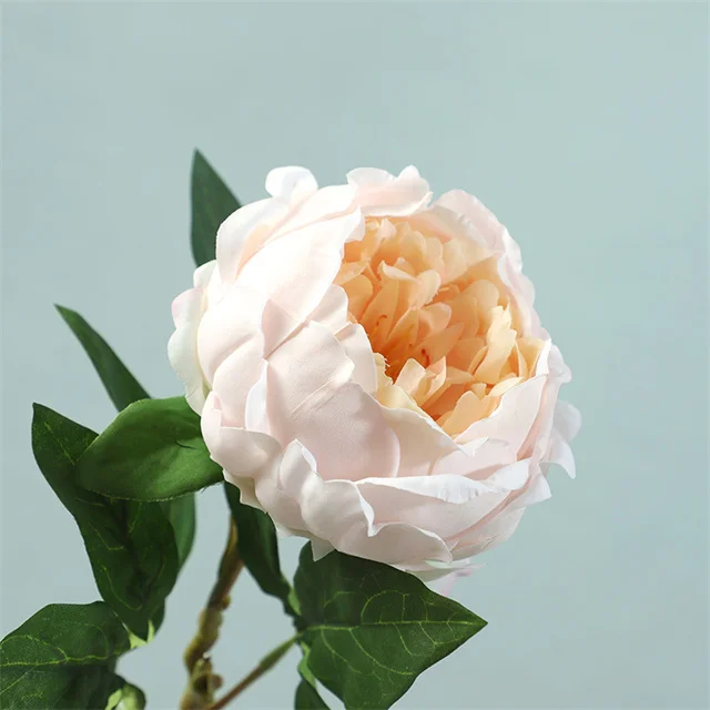 High Quality Peonies Artificial Flowers Real Touch Single Stem Big Peony For Home Wedding