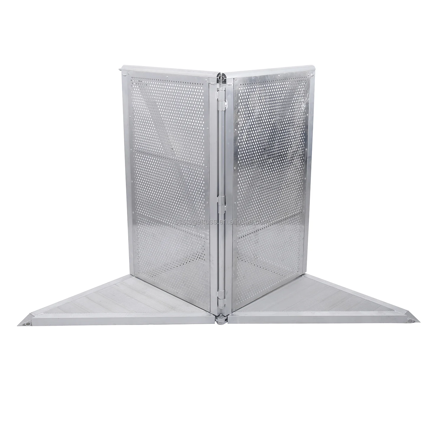 product aluminum alloy crowd control barrier for outdoor event concerts quick assembly anti crowding corner barrier 33kg-7
