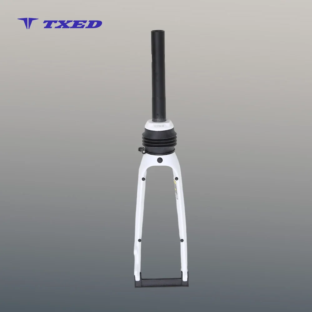20x1.95 Threadless Aluminum Steerer Suspension Fork with Coil Spring 100mm Travel Mg Alloy Legs Disc Brake Mounts for BMX