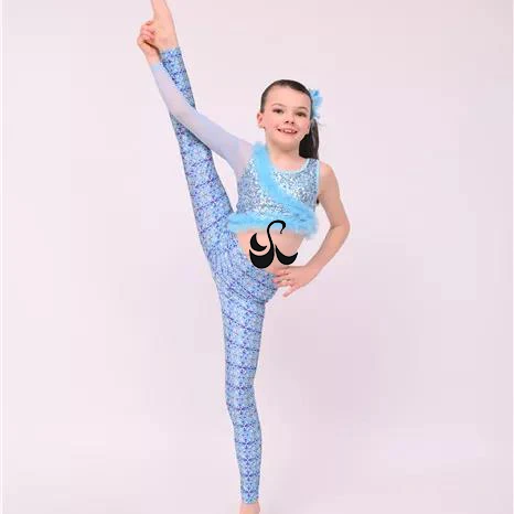 High Quality Printing Lycra Girls Acro Dance Professional Ballet ...