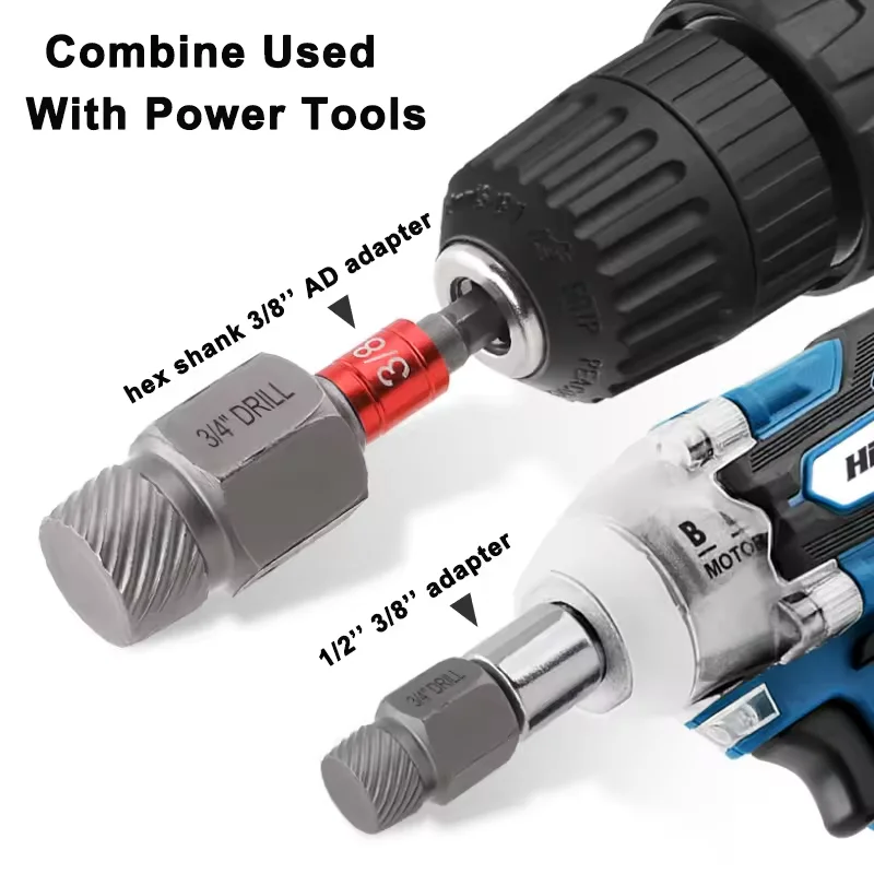 Hot Sale 27PCS  Power Tool and Hand Tool Combine Used Material Broken Screw Bolt Extractor Set