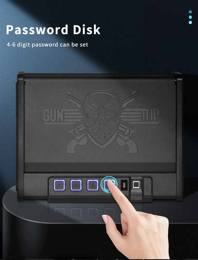 CEQSAFE High-end Digital Safes Box With Biometric Fingerprint Gun Safe Box manufacture