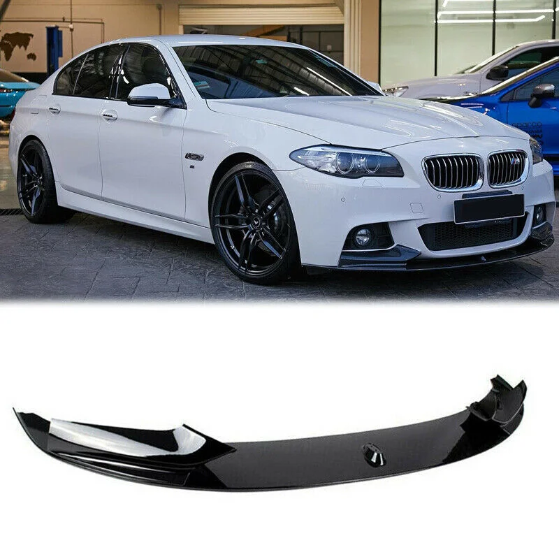 Carbon Fiber Look Front Bumper Lip Splitter Set For BMW F10 5 Series 2011-2016 – M-Tech Bumper Only