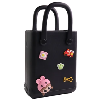 Wholesale high quality handle rubber sling silicone bag beach waterproof women's small tote bag