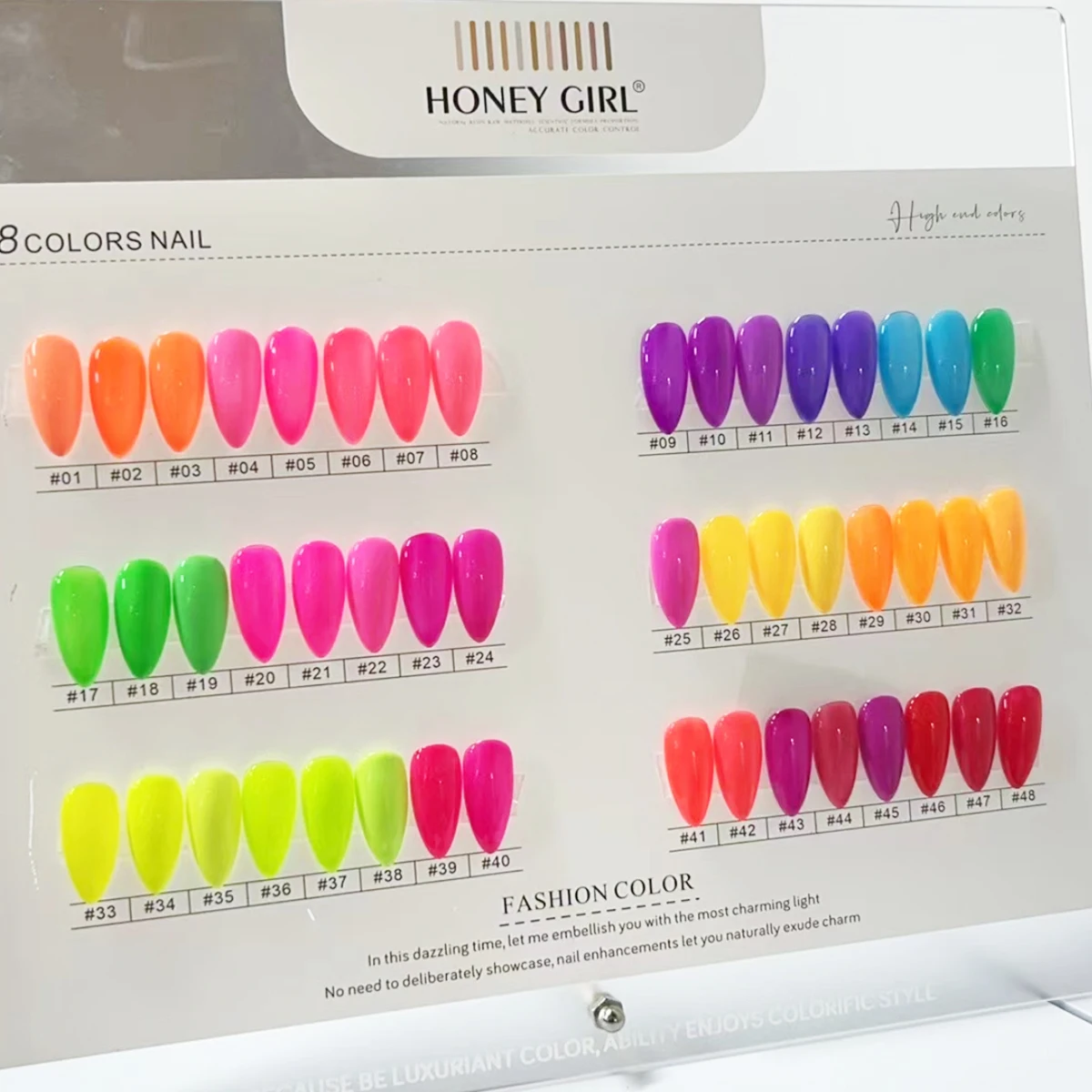 48 Color Set Neon Color Uv Gel Nail Polish Set Customized Bottle Package Nail Products Salon Gel Nails Gel Polish factory