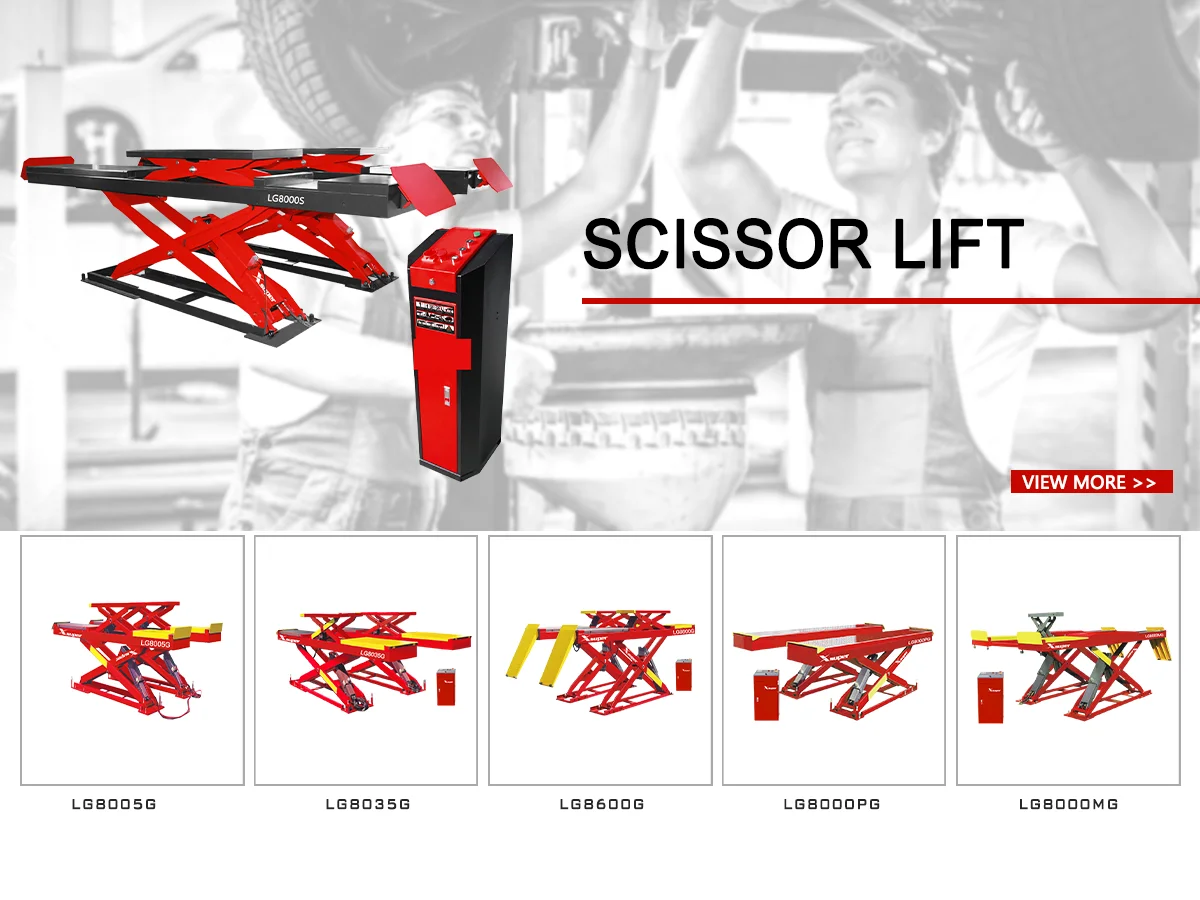 Vehicle Equipment Full Set 4 Post Car Lift Scissor Lift Hydraulic 2
