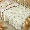Green dinosaur-bean blanket