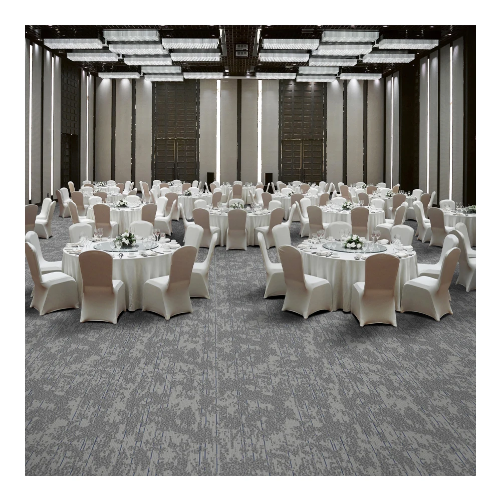 High Quality 100% Polypropylene Exhibition Commercial Carpet Loop Pile Wall to Wall Carpets and Rugs with Simple Style