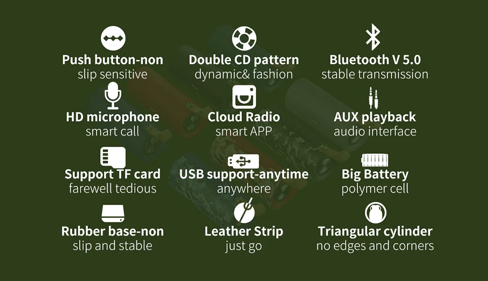 New S30 Waterproof Portable Wireless Speaker Wireless Outdoor Speaker with Hand Rope - ANKUX.COM
