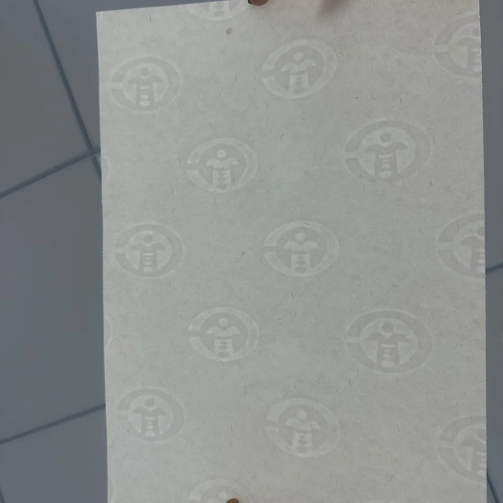 Qiang Qiang Indian Custom 100% Cotton Paper Security Paper Green to Blue Thread with Uv Invisible Fiber