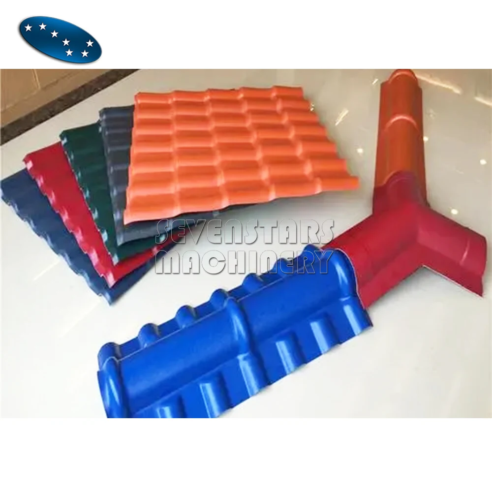 Sevenstars Roof Tile Making Machine PVC ASA Glazed Tile Production Line Plastic Sheet Plant Equipment Machinery