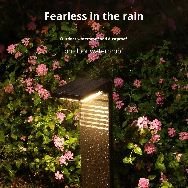 Internationale Beleuchtung für Hof und Garten, LED-Solar-Rasenlampe, helle Wegbeleuchtung nach Einbruch der Dunkelheit, kleine Solar-Gartenstehlampe