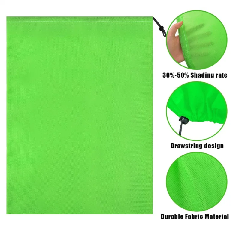 Reusable Freeze Protection Plant Protector Bag Drawstring Design with Plant Fiber for Plants Trees Shrubs
