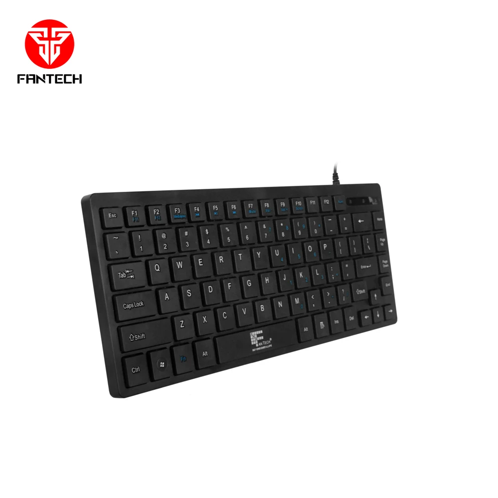 New Compact Design Multimedia TKL Office Keyboard Fantech K3M 87 Keys Multimedia Mini Slim Design Keyboard