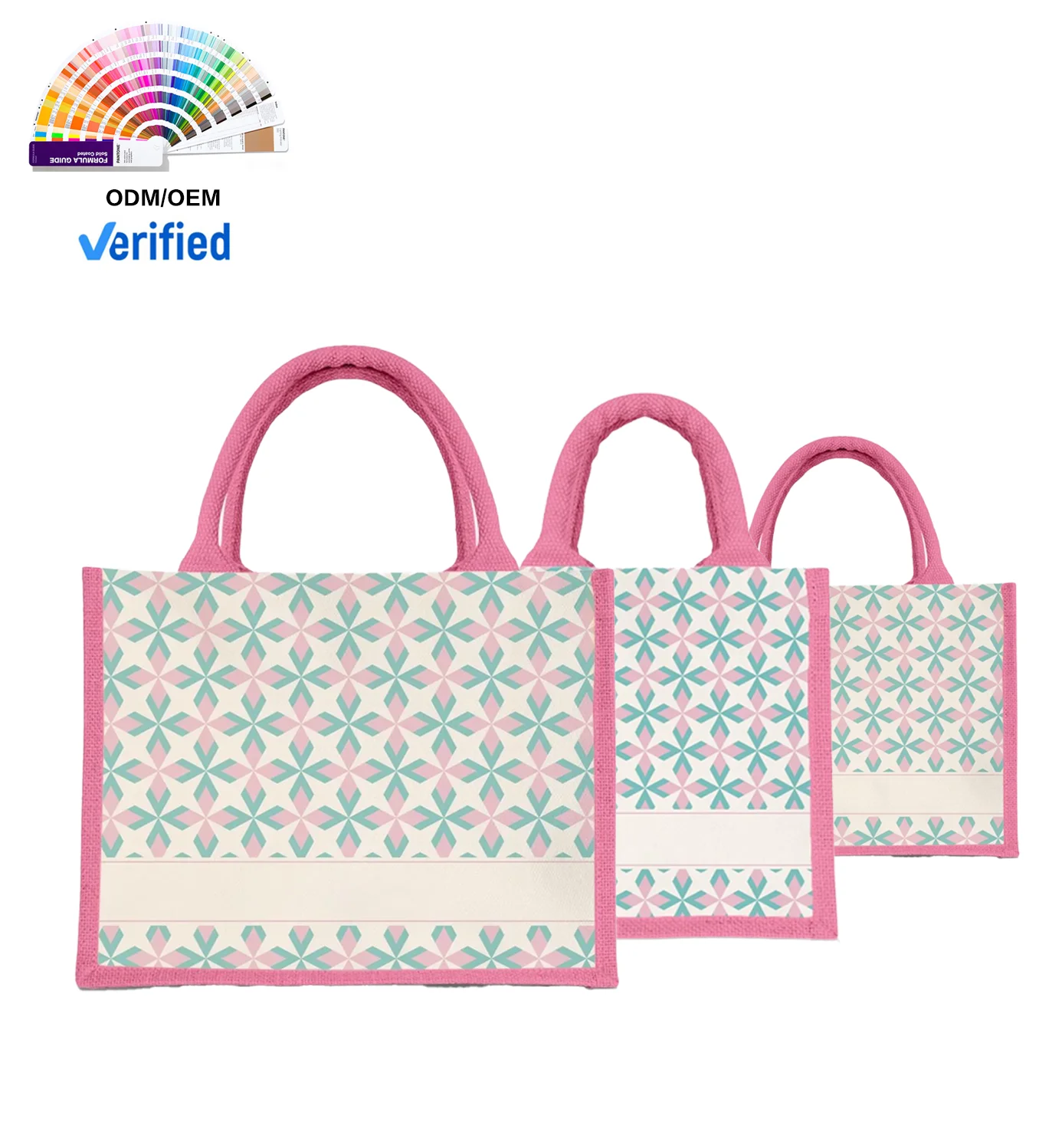Factory Wholesale Custom Canvas Tote Bags Vintage Floral Design with Concealed Buckle Heat Transfer Printing for Gift