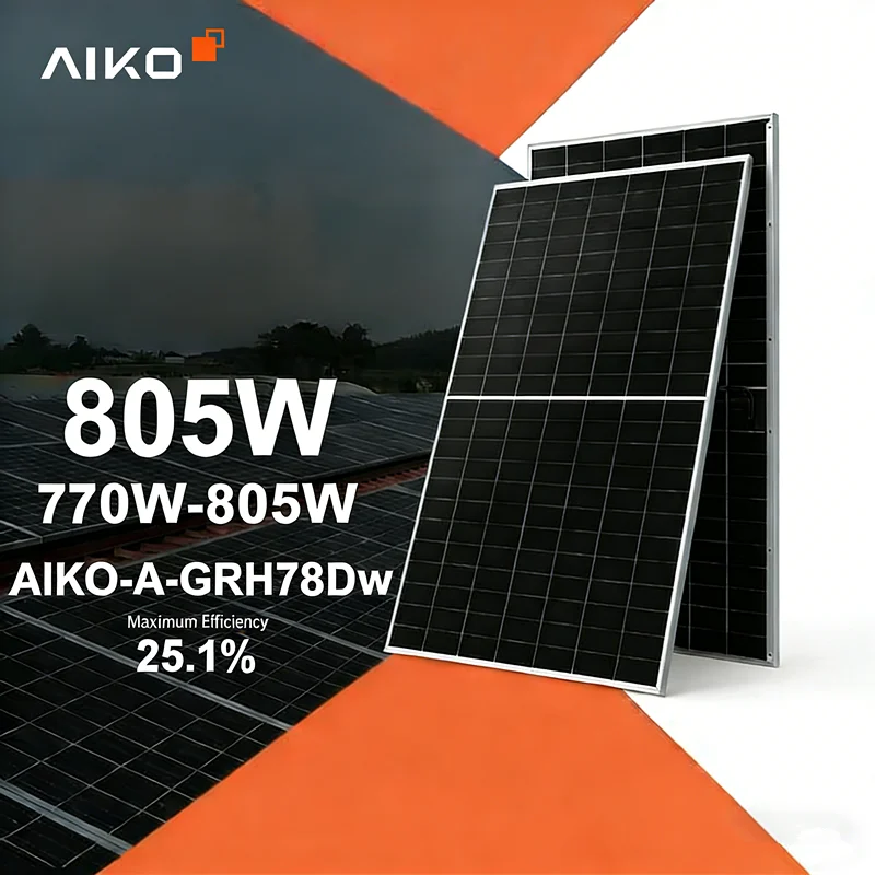 AIKO-A770-805-GRH78Dw High-power Solar Panel Double Glass 770W