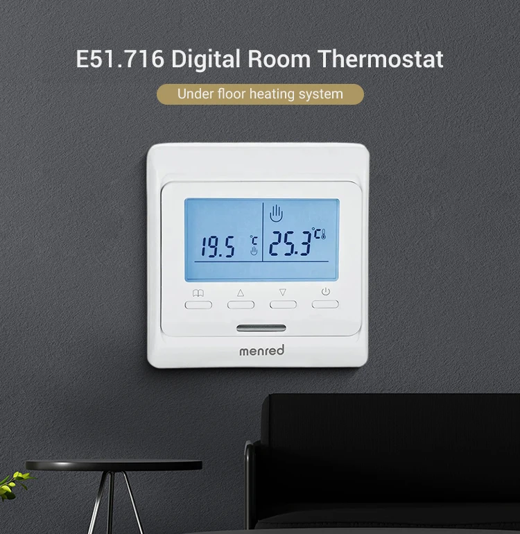 E51 Digital Programmable Floor Heating Thermostat - Buy Temperature ...