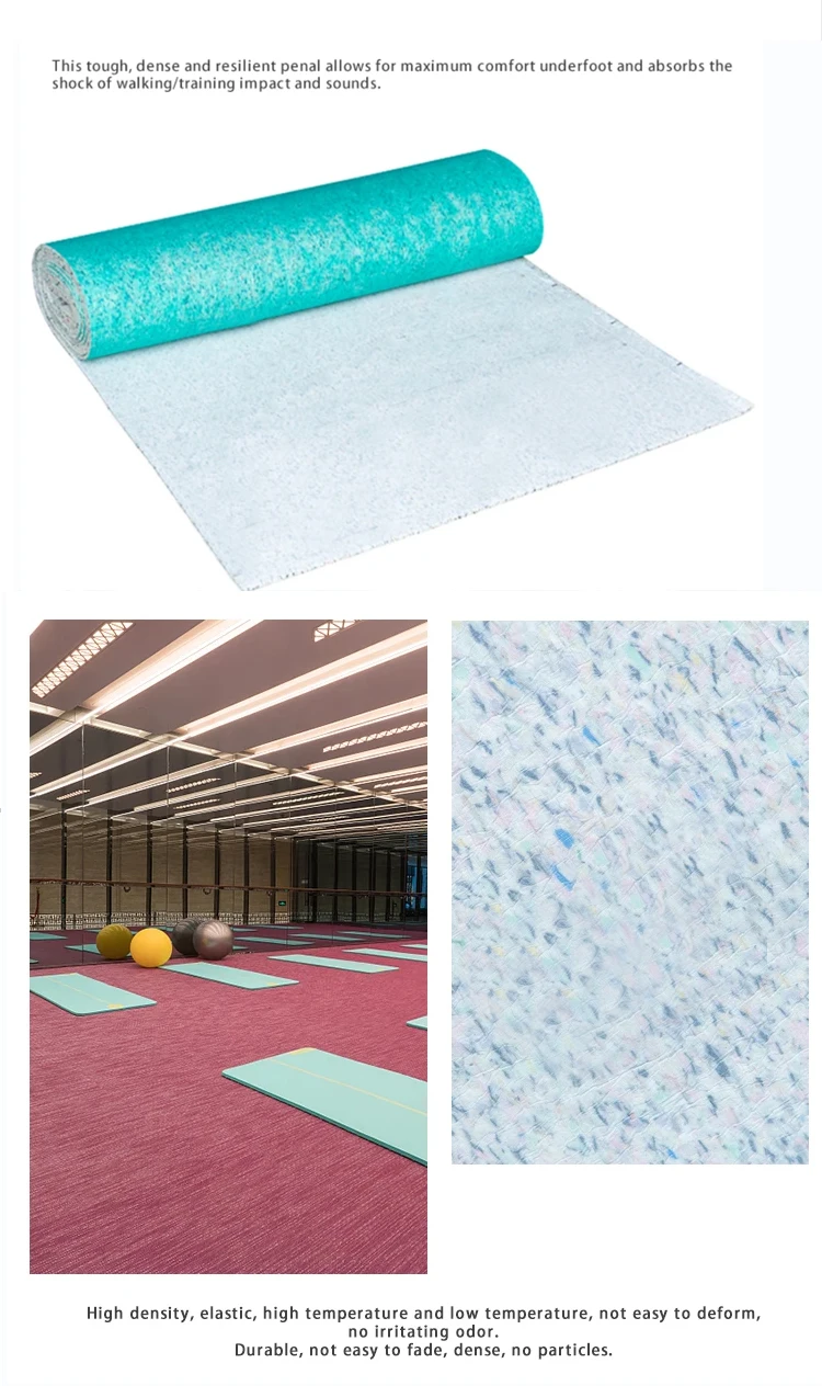 Sound Insulation Carpet Underlay Padding With Crepe Paper Backing Buy
