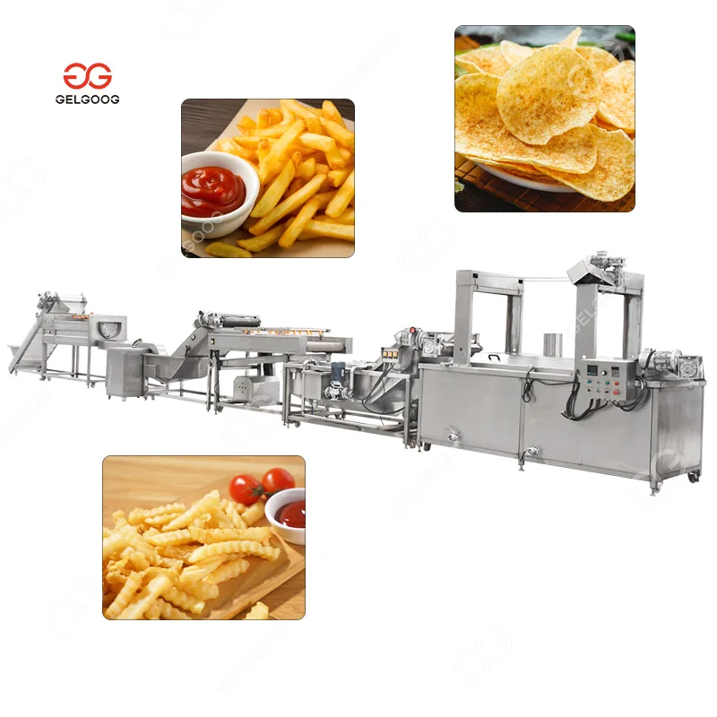 Gelgoog Full Automatic Whole French Fries Making Machine Lays Fresh Cut Potato Chips Production Line