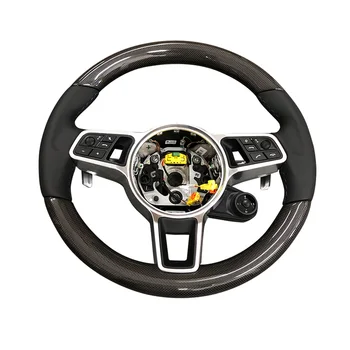 Suitable for Porsche steering wheel 2017-2023 Cayenne 9YA Panamera 971 carbon fiber steering wheel replacement assembly