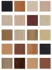 Finitura in metallo bronzo / Beige sabbia tenue / Verde acqua intenso opaco