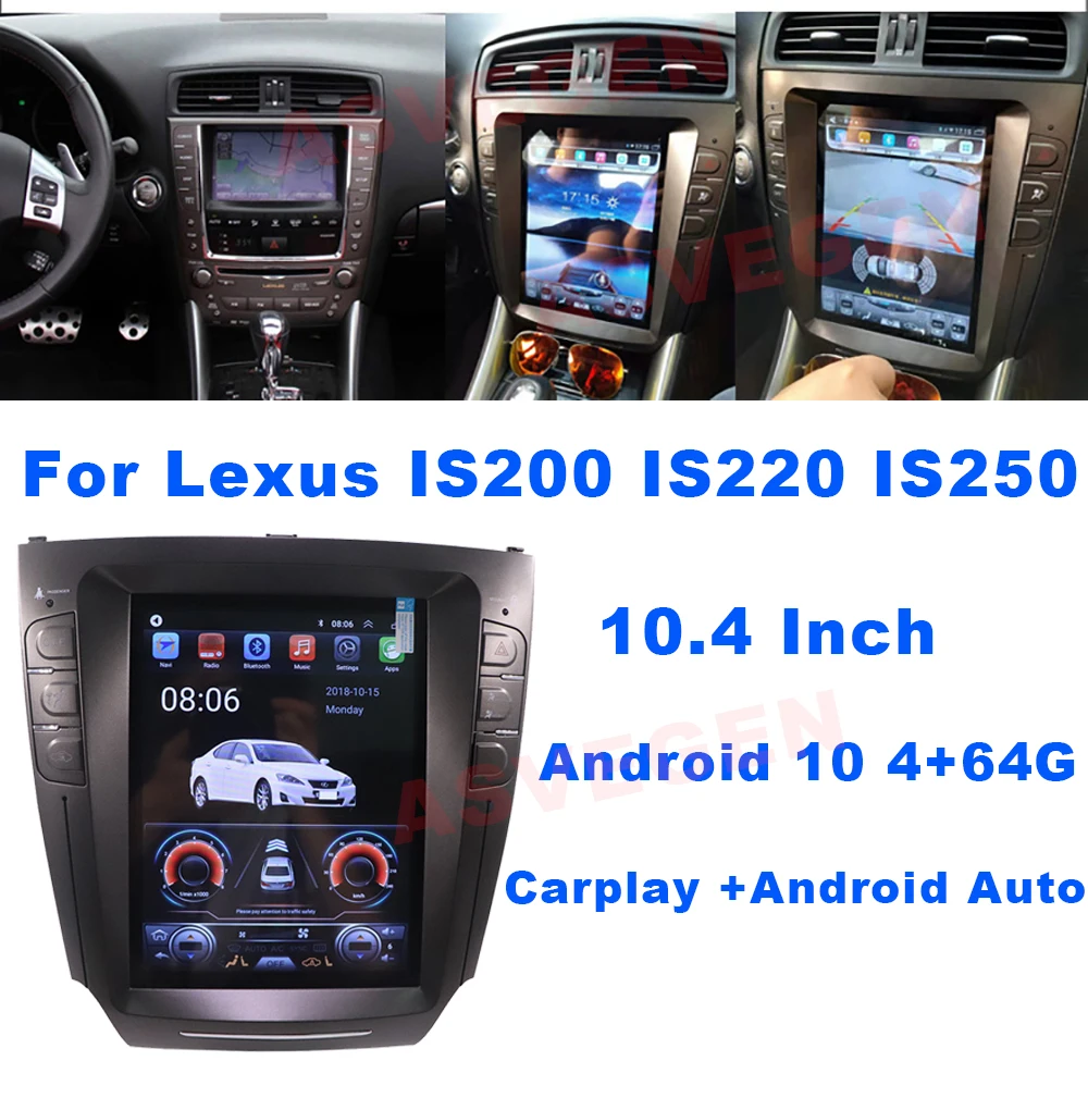 Android 12  Car Multimedia Screen Car DVD Player With Audio Video Stereo Player for Lexus IS IS250 IS350 2006-2011