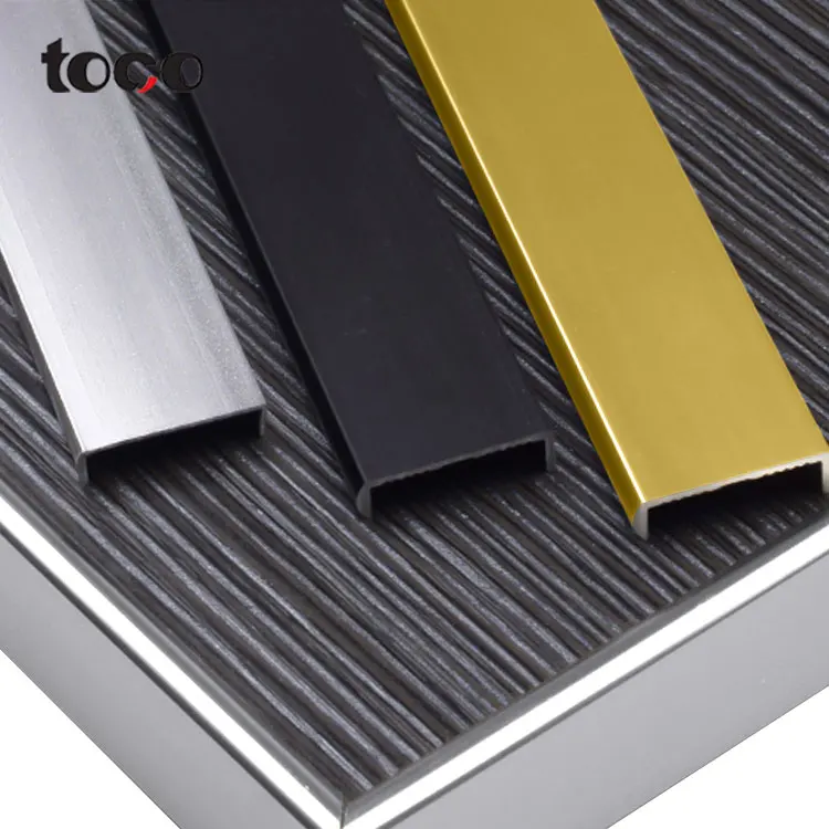 TOCO Molding 10mm Profile Protection Aluminum Banding Shape U Channel Plastic Edge Trim
