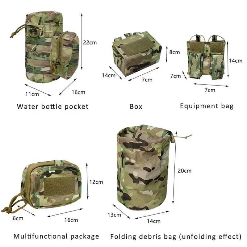 Tactical Belt Waist Pack Set Multifunctional New Style Custom Outdoor Training Quick Buckle Pouch Tactical Belt for Men