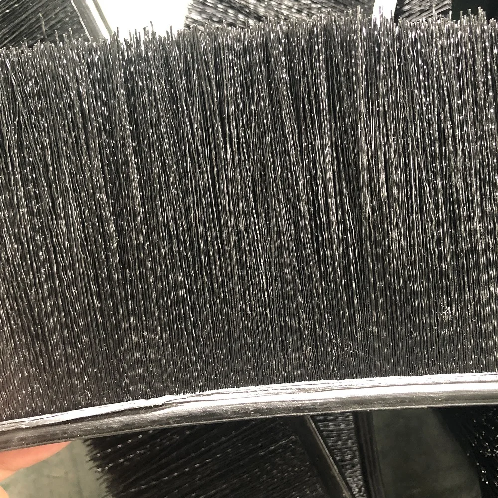 TDF Escalator Skirt Strip Brush With Aluminum Pedestal Elevator Parts