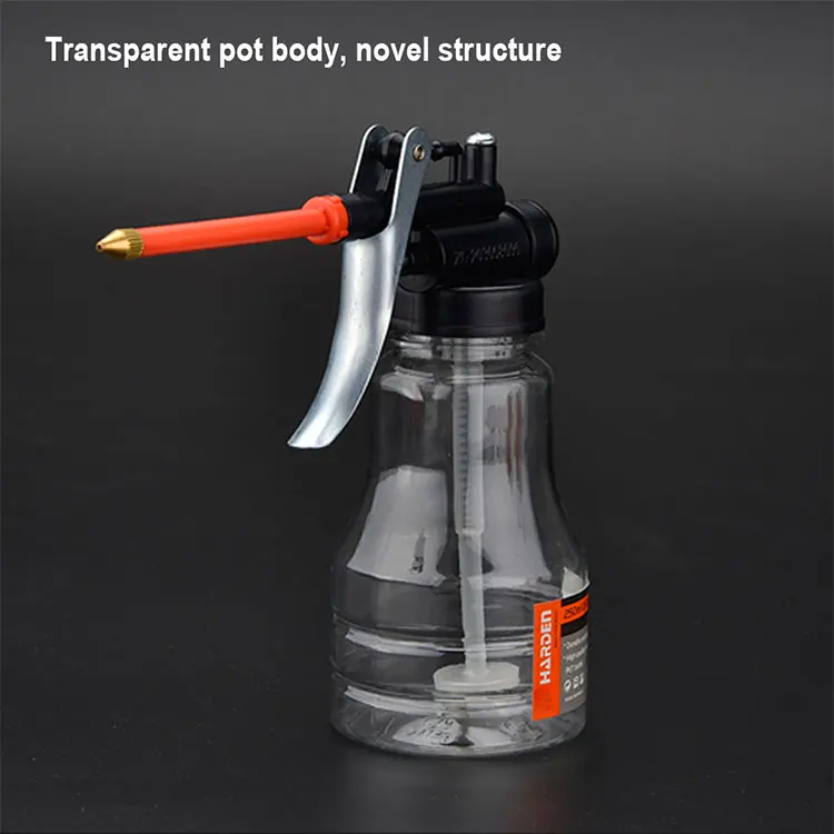 High Pressure 500ml Lubricating Oiler / Oil Can Spray Gun Pot Plastic