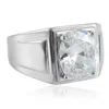 Steel-colored white sapphire (US grade)
