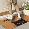 Gato de ojos verdes - Alfombra de imitación de fibra de coco