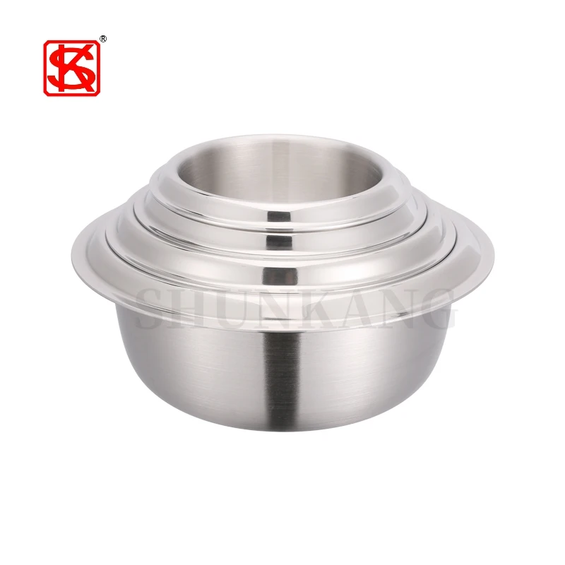 Kitchen Pots Multiple Sizes Food Grade 18/8 Stainless Steel Soup Stock Pot Rice Cooker Cooking