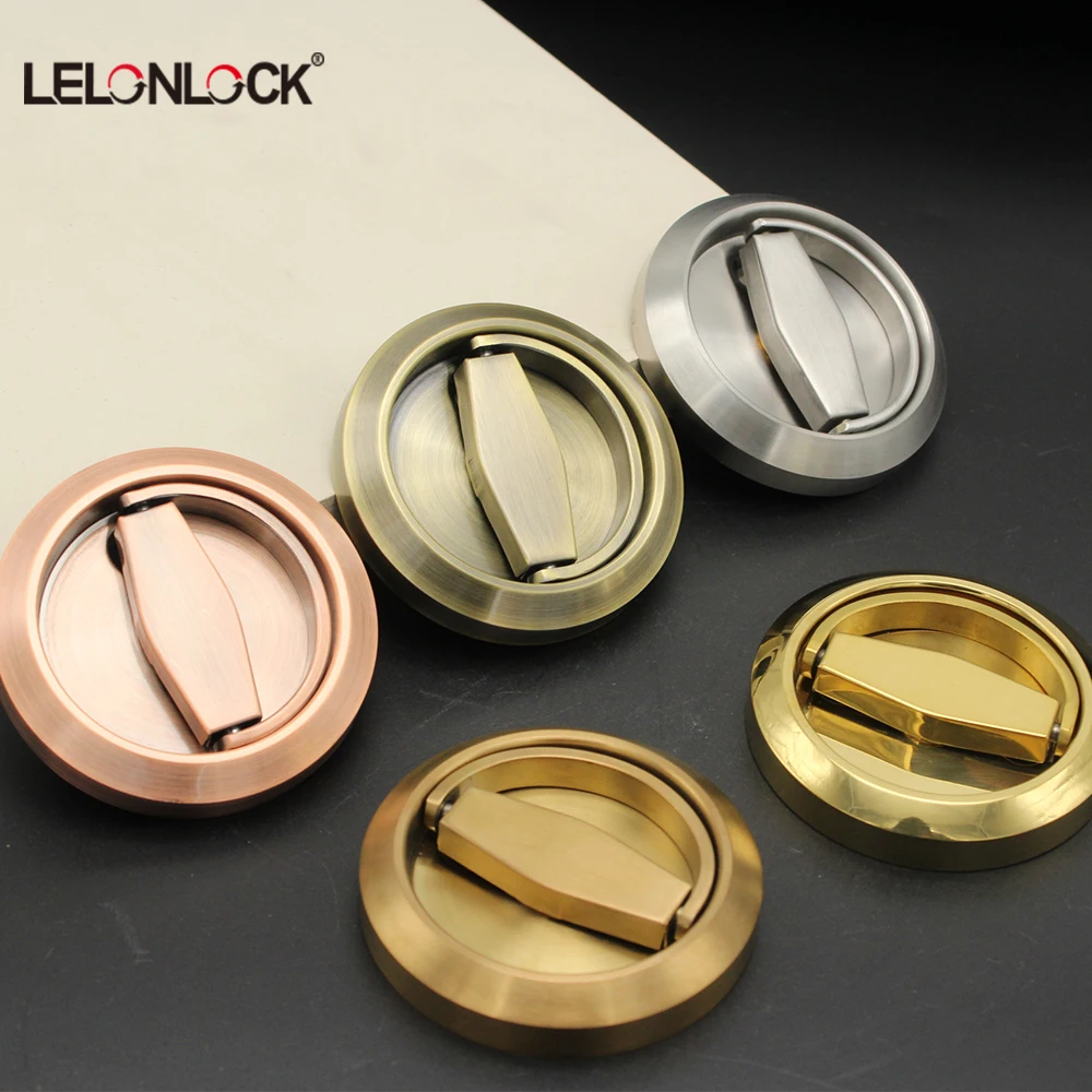 Современный дизайн, вытяжное кольцо, скрытая ручка, блокировка, установка для минималистской внутренней двери