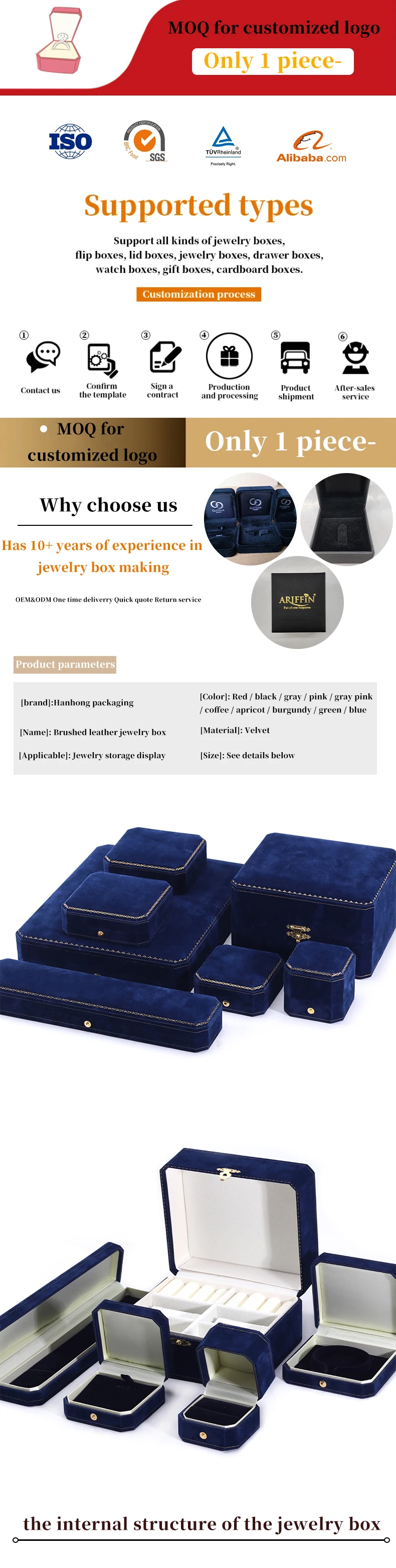 Hanhong Wholesale Custom Luxury Jewelry Packaging Box Bracelet Set