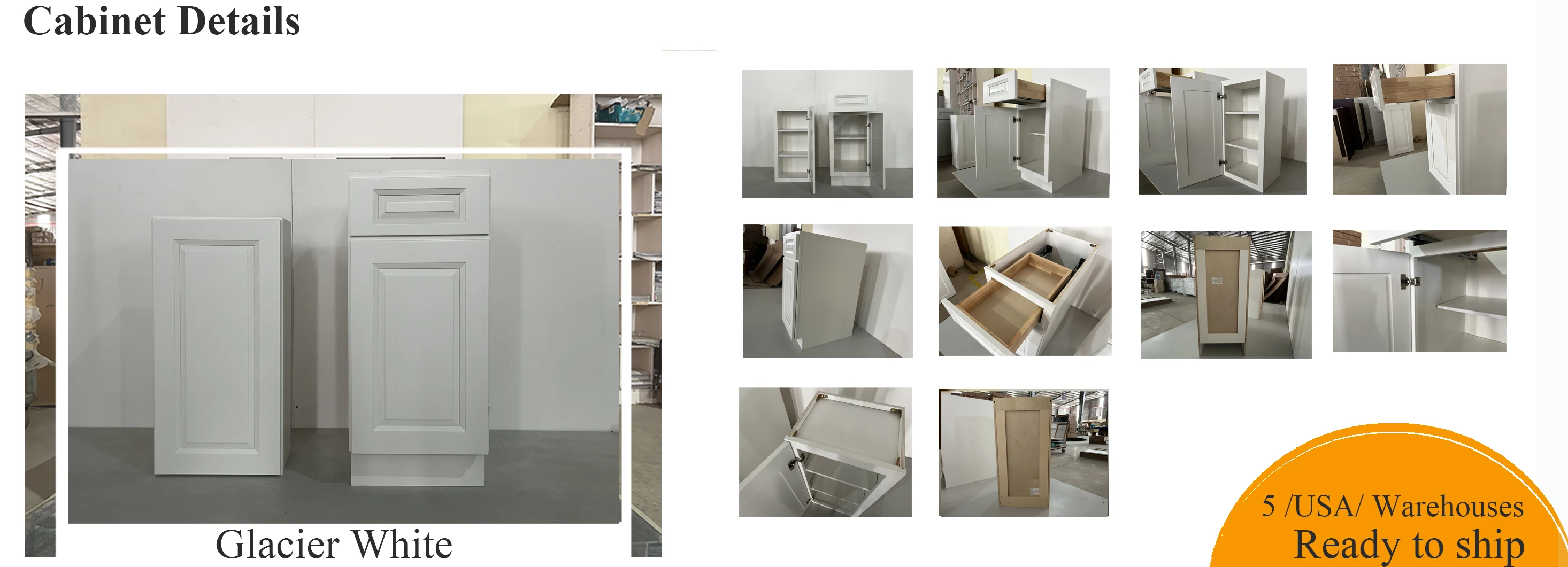 Large Kitchen Stock Shaker Style Light Gray Ready To Assembled